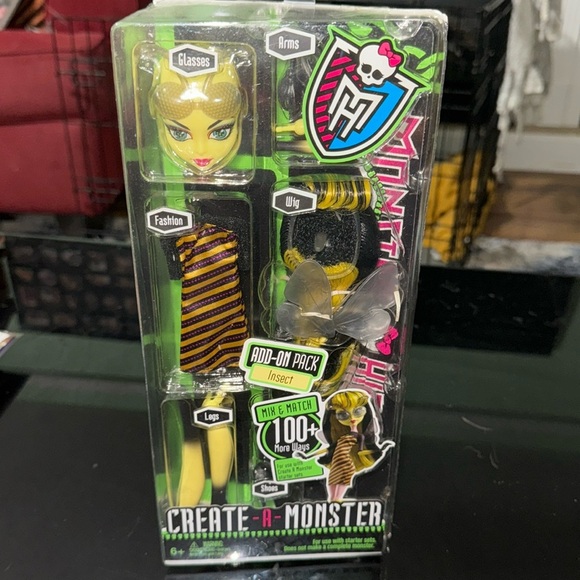 Mattel Other - NIB Monster High Create a Monster Add On Pack Insect Bumble Bee 2012 NRFB